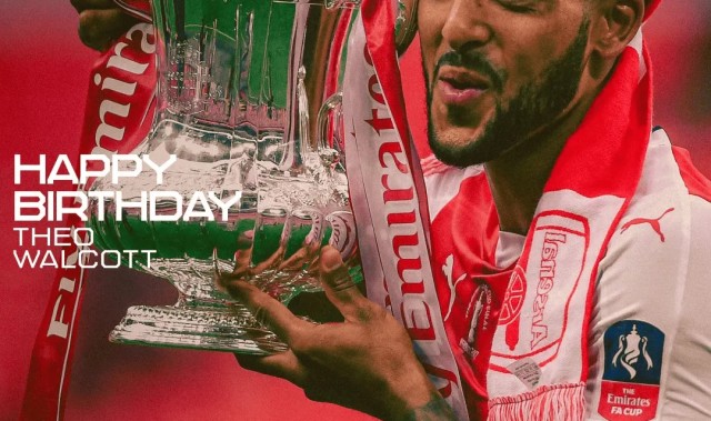 华体会官网-阿森纳官方发布社媒，祝福球队名宿沃尔科特37岁生日快乐